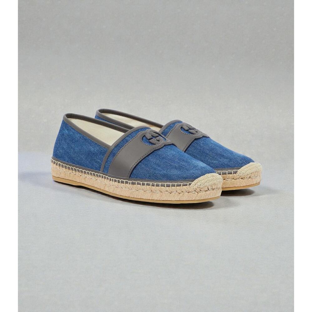 NIB Gucci Alejandro Denim Espadrilles Size UK7 US8 EU41 Authentic $800+